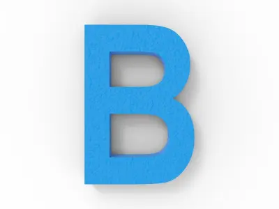 3D Printable English Alphabets -A-Z - Arial Font - 20mm 3D print model