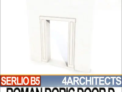 Renaissance Doric Door D Revit STL Printable 3D print model