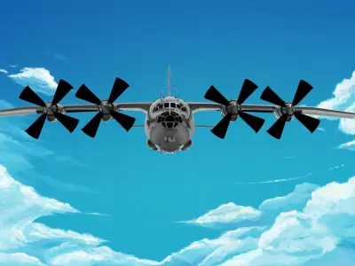  Shaanxi Y-8 3D model