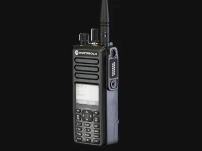 Motorola DP 4801 Radio Low-poly 3D model