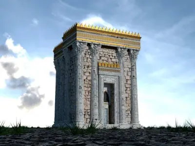 Herods Temple - Old Decrepit Version 3D model