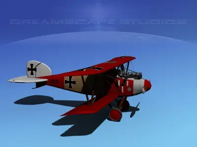Albatross DIII Fighter 3D model