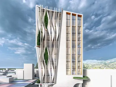 High-Rise Commercial Building 3D model