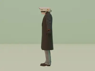 cameraman skibidi toilet 3D model
