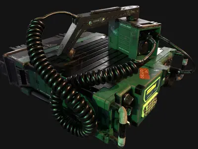 Military Radio Free low-poly 3D model