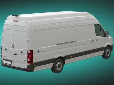 VW Crafter 2011 Panel Van L4H3 3D model