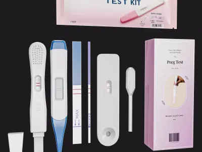 Pregnancy Test Kit   Low-poly 3D model
