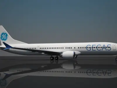 Gecas boeing 737 max 10 3D model