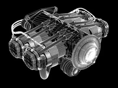 Aircraft Engine 3D model