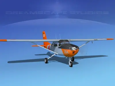 Cessna T-41 Mescalero Japanese AF 3D model