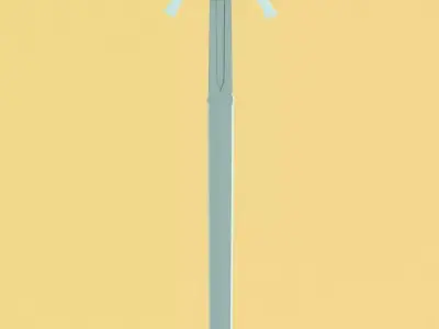 Low Poly Sword - Two Handed Low-poly 3D model