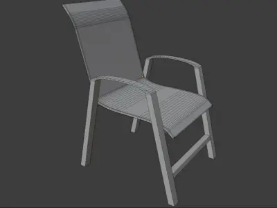 Luxurious office chair LOW POLY Free low-poly 3D model