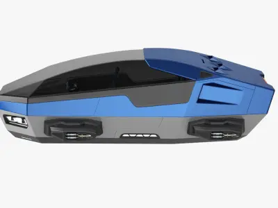 Hover car concept 2 3D model