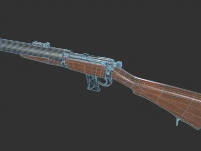 DeLisle Commando Low-poly 3D model