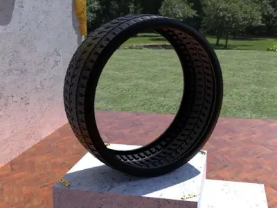 ORTAS TIRE NO 34 GAME READY Low-poly 3D model