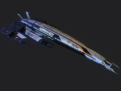 Normandy SR-2 Mass Effect 3D model