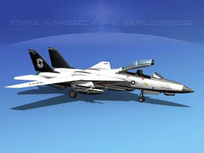 Grumman F-14D Tomcat T14a VF14 3D model