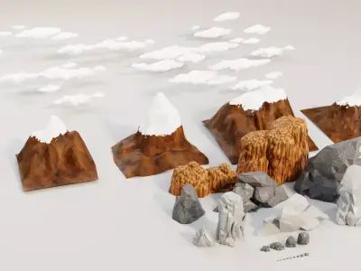 Unleash the Epic Ramayan 3D Adventure Lowpoly Asset Pack Free 3D model