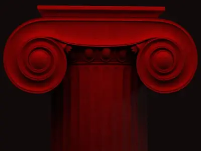 5 GREEK COLUMNS 3D model