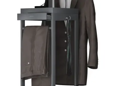Valet Stand 3D model 3D model