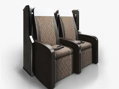 Business Class Passenger Seat Vray 3D model 3D model
