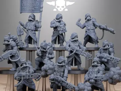 GrimGuard Flamers 3D print model