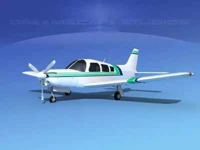 Piper Turbo Arrow 240 V03 3D model