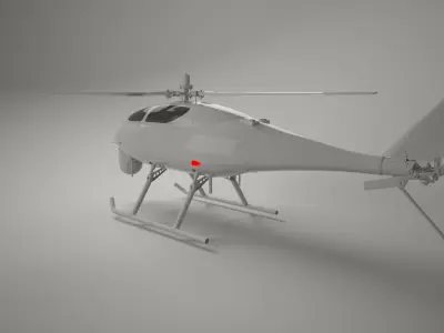 drone helicopter uav 3D model