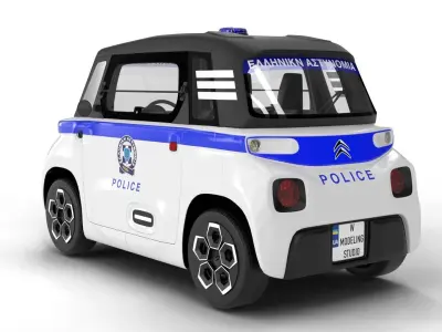 Citroen Ami 2020 Police 3D model