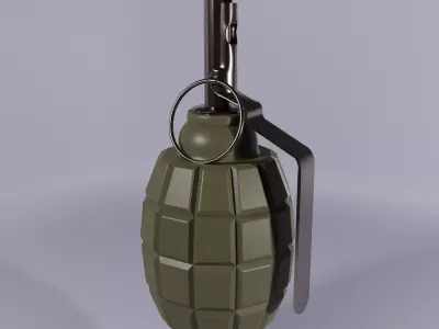 Hand Granade 3d Free model Free 3D model