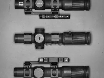 EOTECH Vudu 1-10x28 Low-poly 3D model
