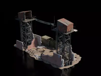 Warzone - Makeshift Entrance 3D model