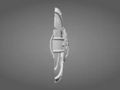 Stylized Yggdrasil Viking Shield - Tree of Life 3D model
