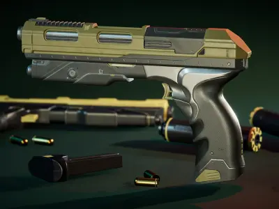 Modern Gun 2 3D model