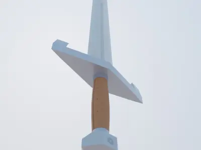 Cartoon Longsword Free low-poly 3D model