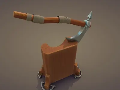 Execution Axe set Low-poly 3D model