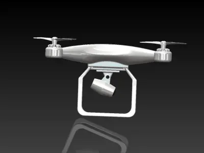 Research Drone Low-poly 3D model