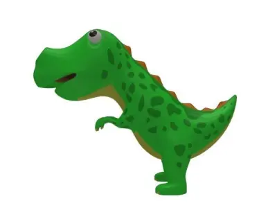 Dino Cartoon Low-poly 3D model