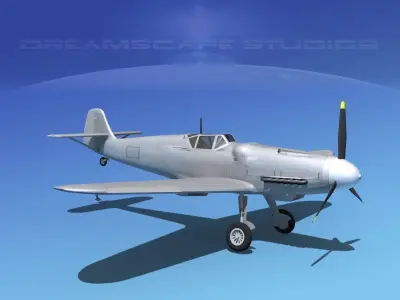 Messerschmitt BF-109 Bare Metal 3D model