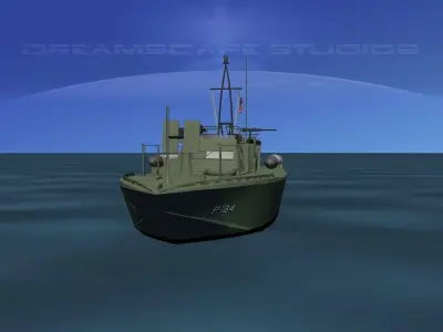 Patrol Torpedo Boat PT84 3D model