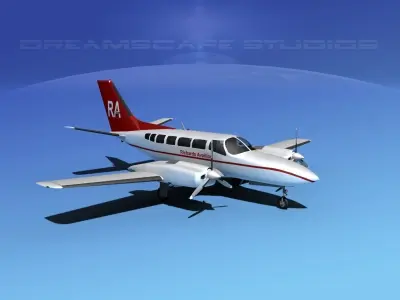 Cessna 404 Titan Richards Aviation 3D model