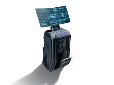 Sci-Fi Terminal 3D model get