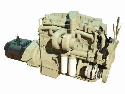 Diesel Engine 3D model