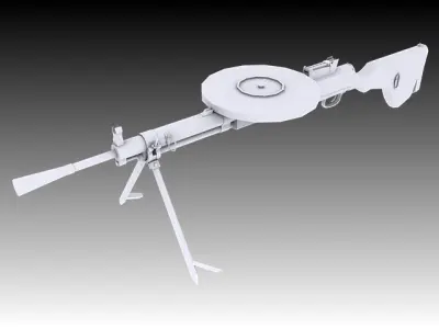 DP-28 Textured 3D model