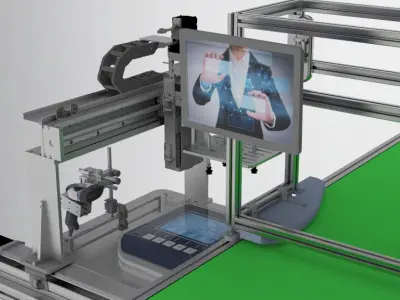 Automatic Weighing  Assembly Line 3D model
