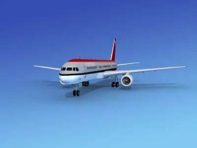 Boeing 757-200 Northwest 3D model