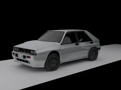 lancia delta integrale Free 3D model