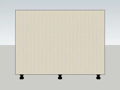 Sofa- bench with cushion 3D model