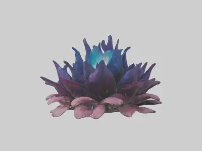 Dreamscape Flowers Low-poly 3D model