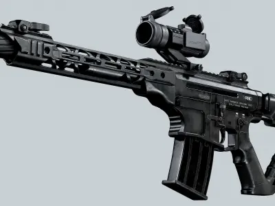 RIA VR80 shotgun Low-poly 3D model